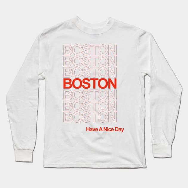 Thanks Boston Long Sleeve T-Shirt by xristiantj